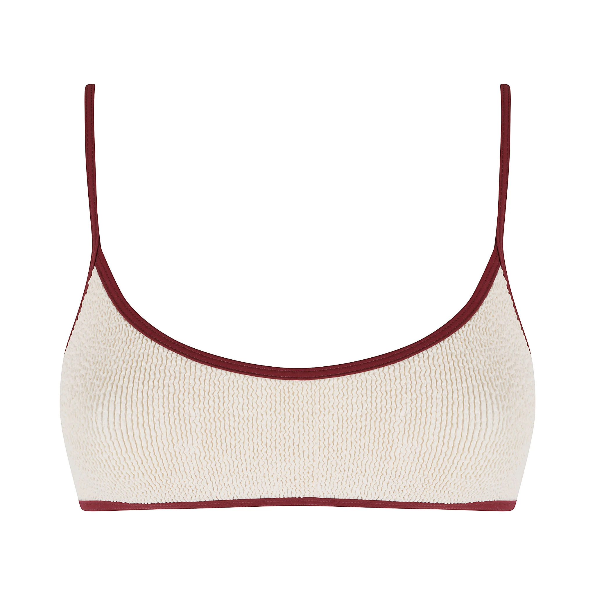 CRINKLE BRALETTE TOP WITH ADJUSTABLE