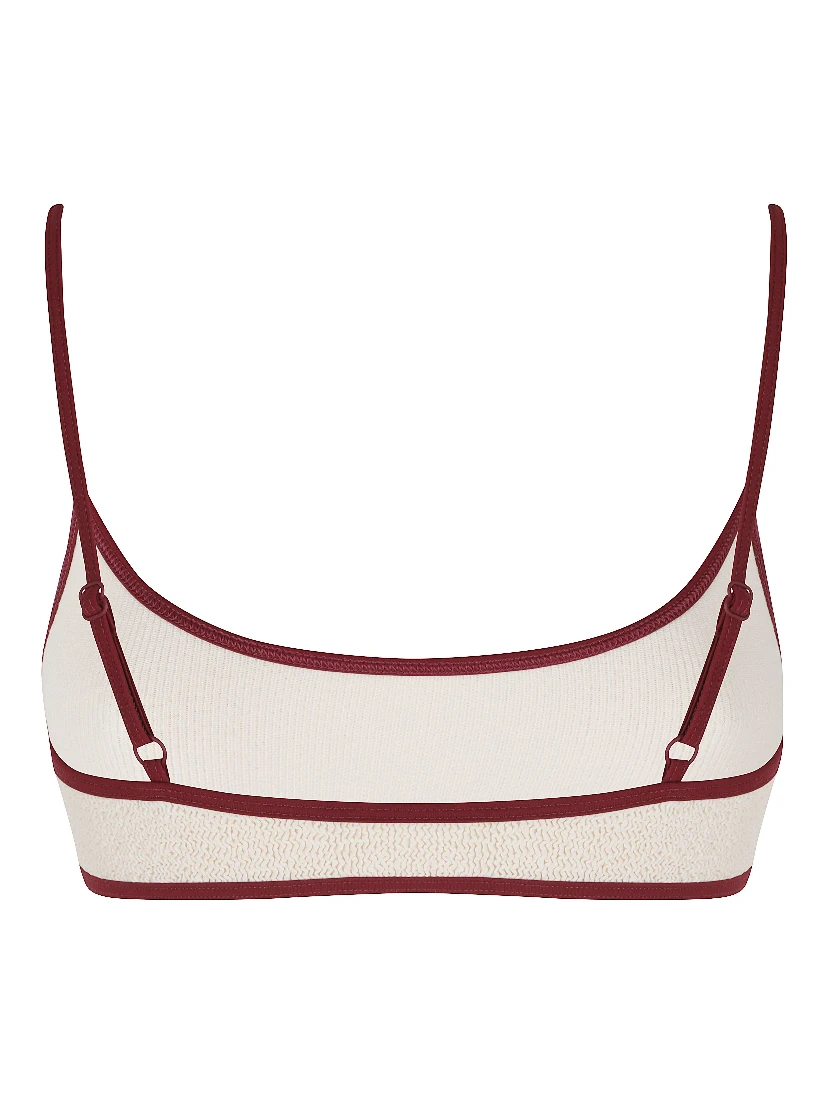 CRINKLE BRALETTE TOP WITH ADJUSTABLE