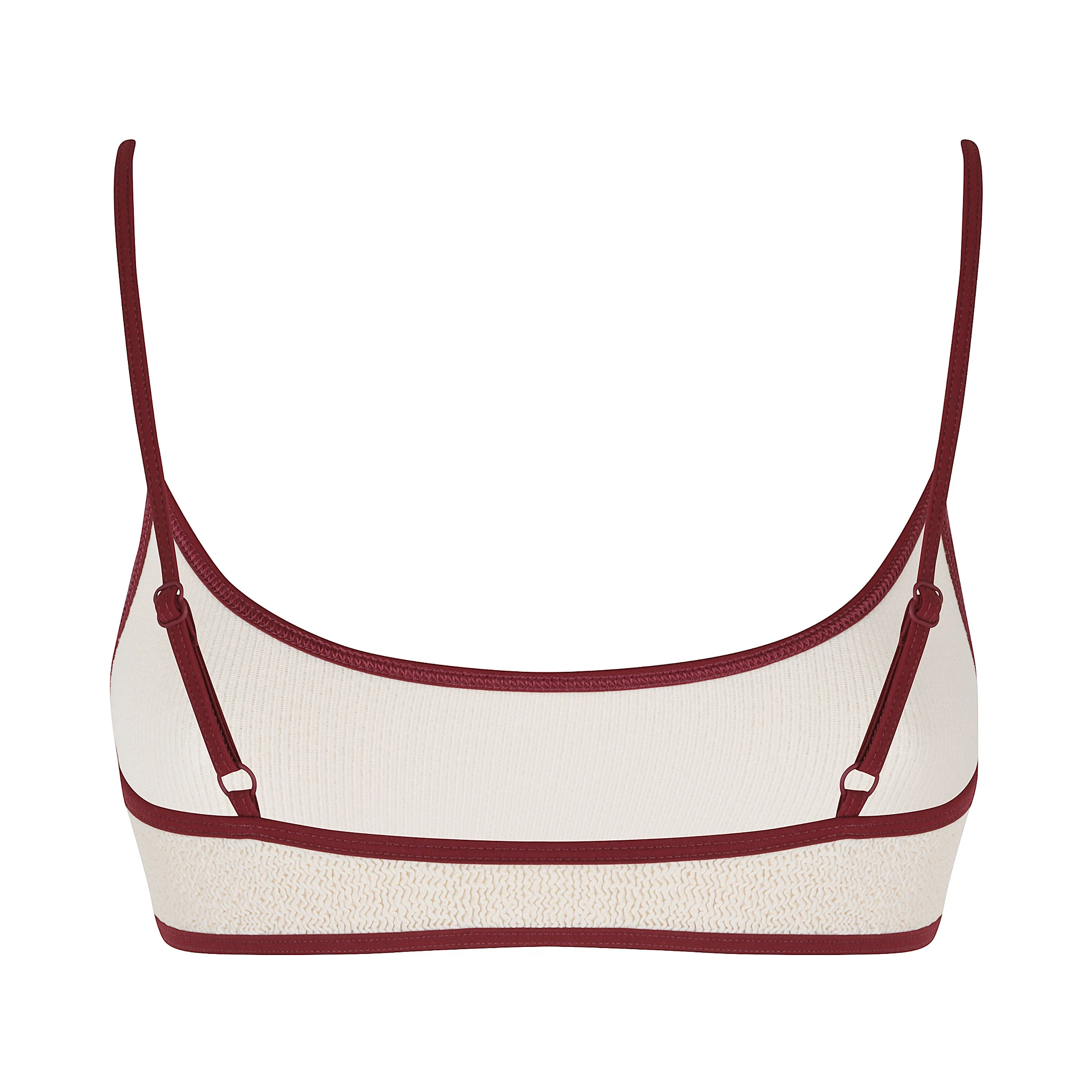 CRINKLE BRALETTE TOP WITH ADJUSTABLE