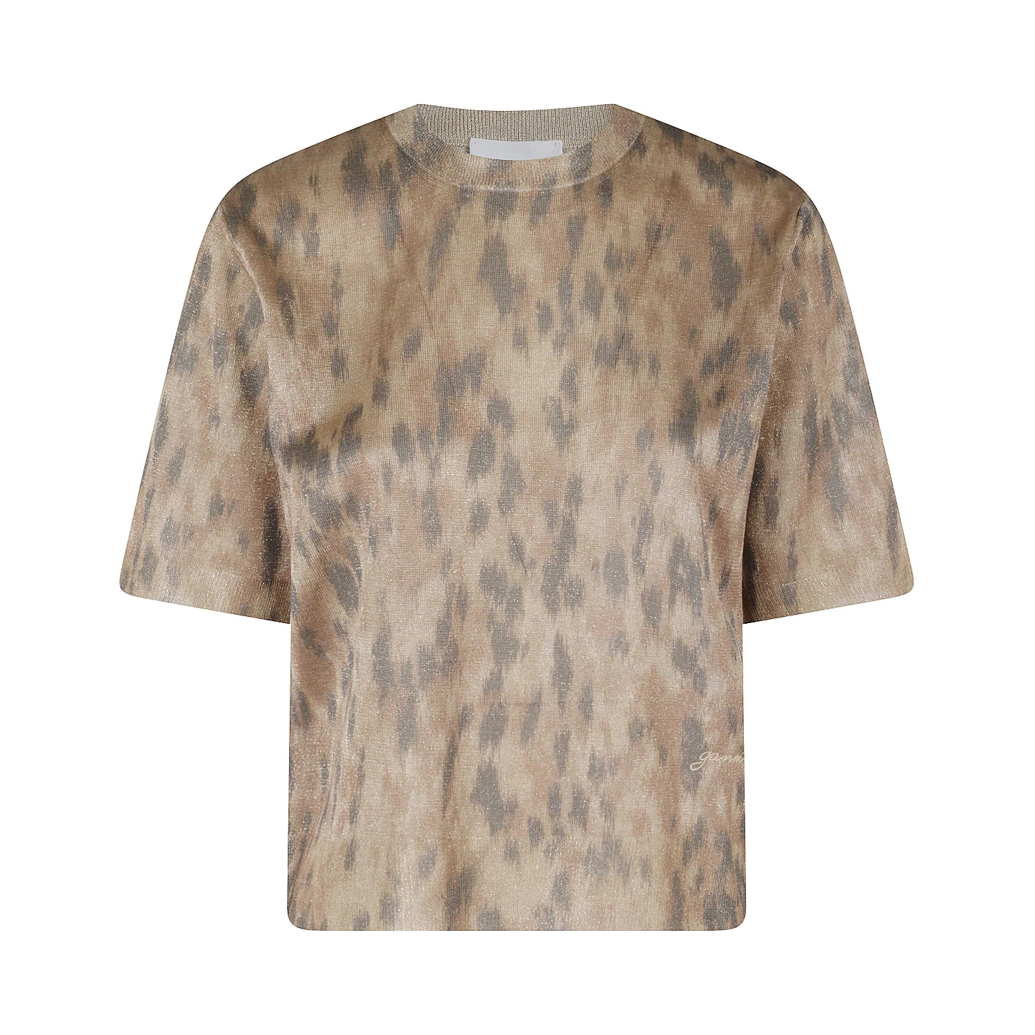 PRINTED METALLIC TSHIRT