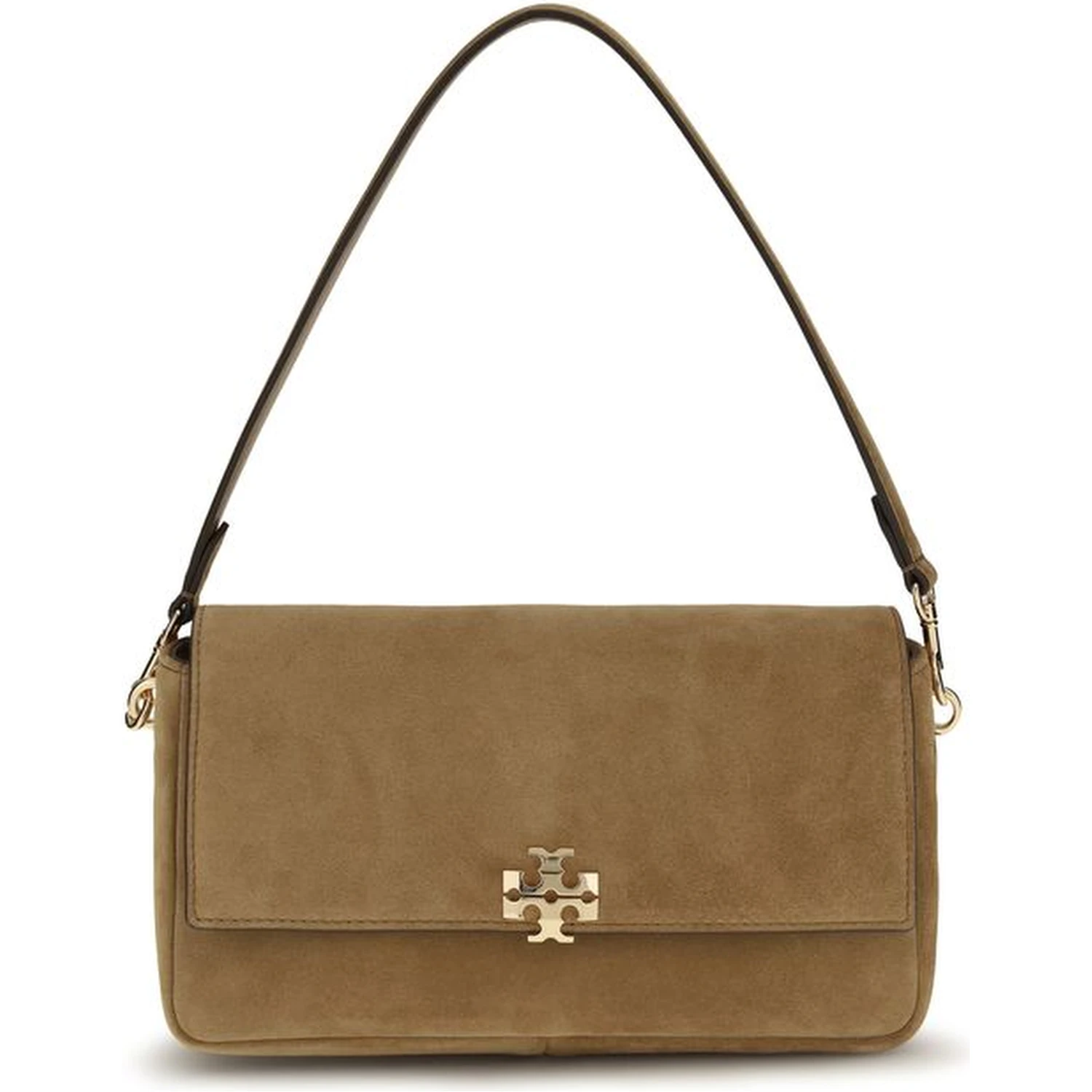 Beige Leather Shoulder Bag