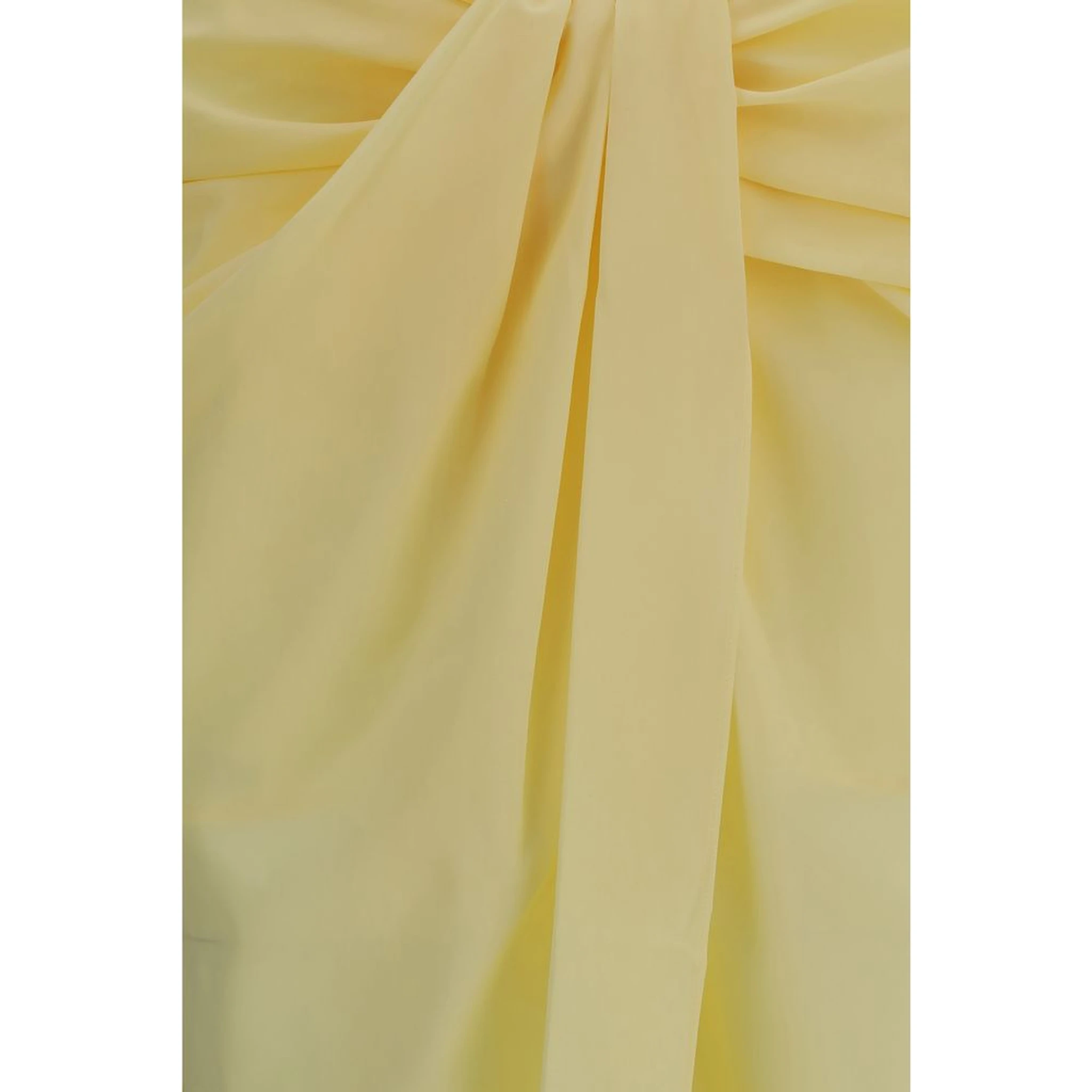 Bicolor Polyester Midi Skirt