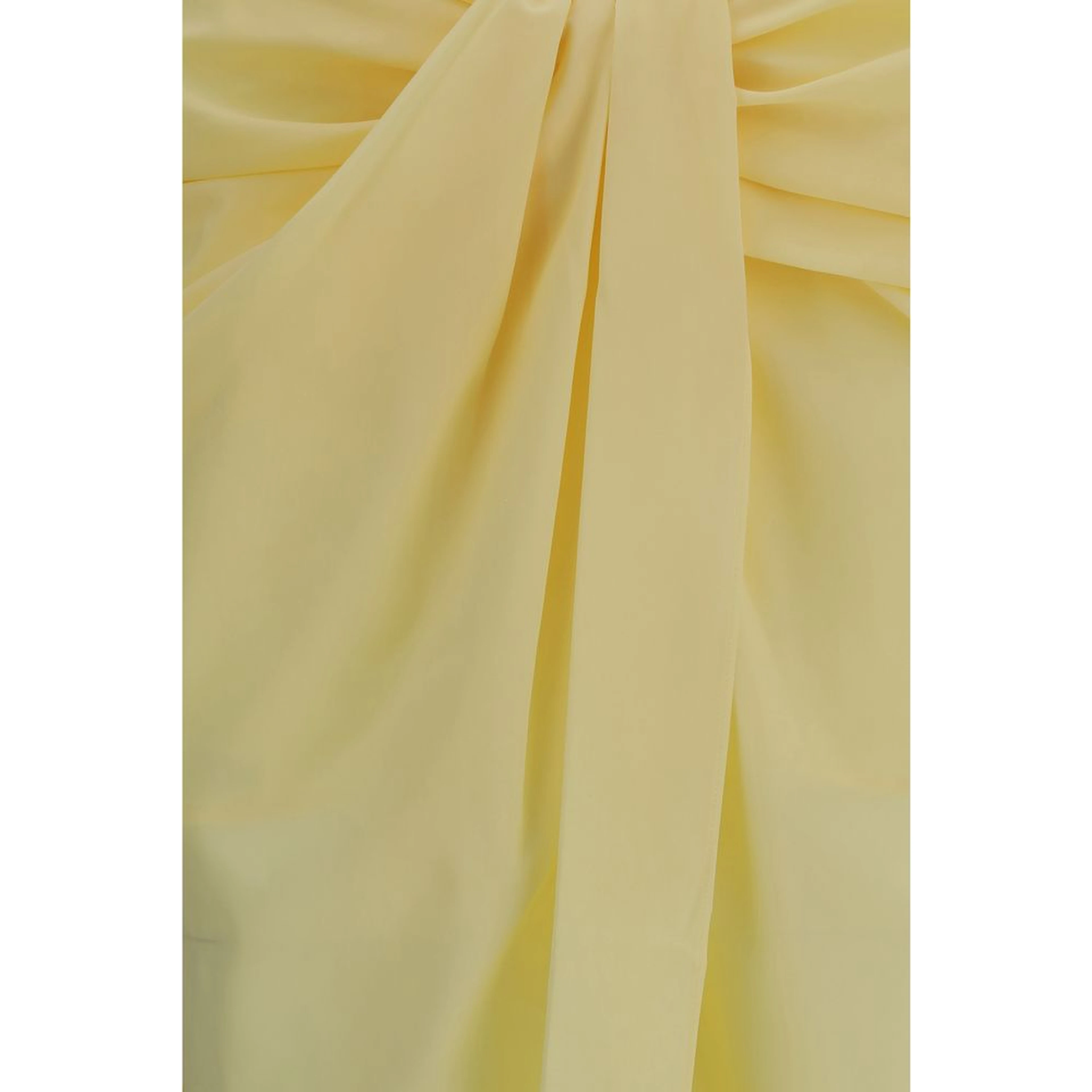 Bicolor Polyester Midi Skirt