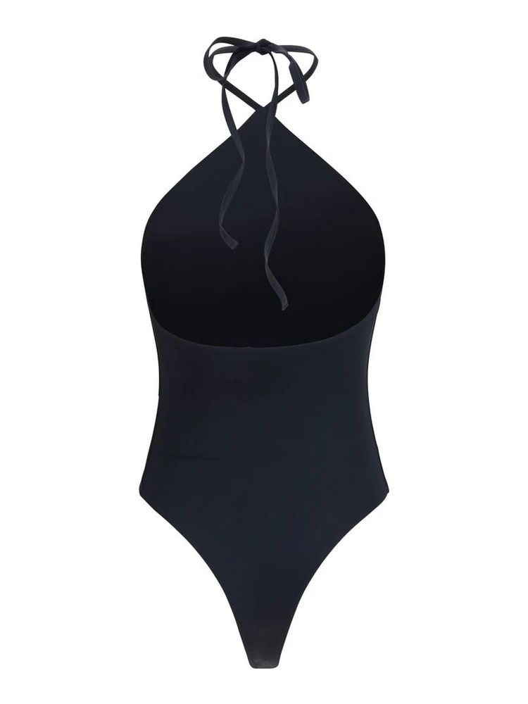 Black Nylon One-Piece Swimsuit alternative