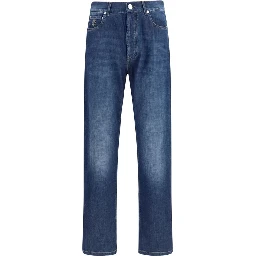 Blue Cotton Jeans Denim