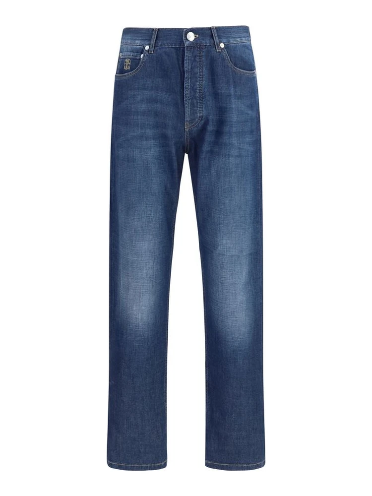Blue Cotton Jeans Denim