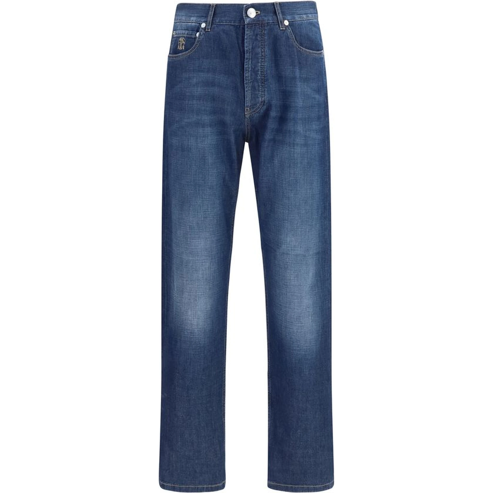 Blue Cotton Jeans Denim