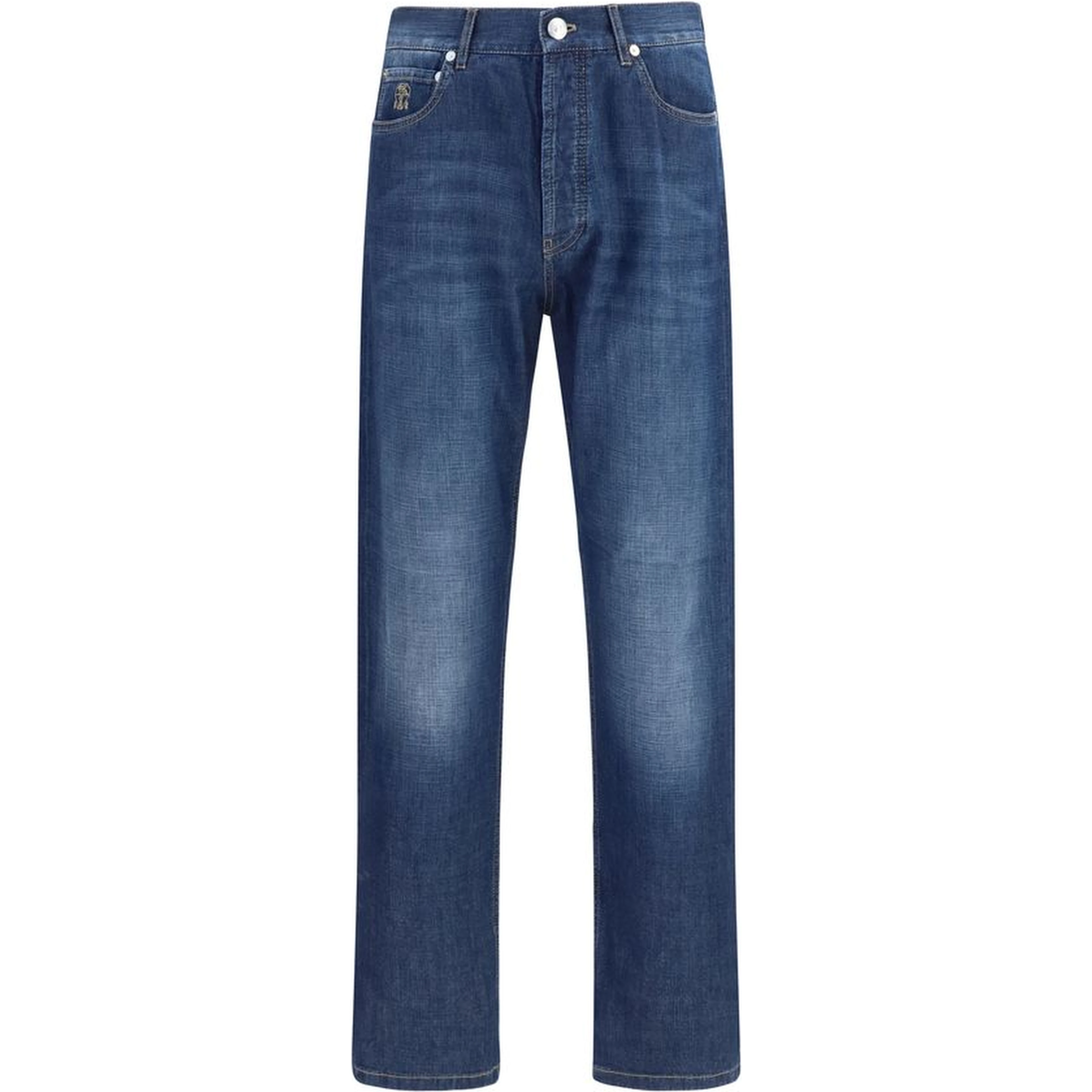 Blue Cotton Jeans Denim