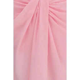 Multicolor Polyester Midi Skirt