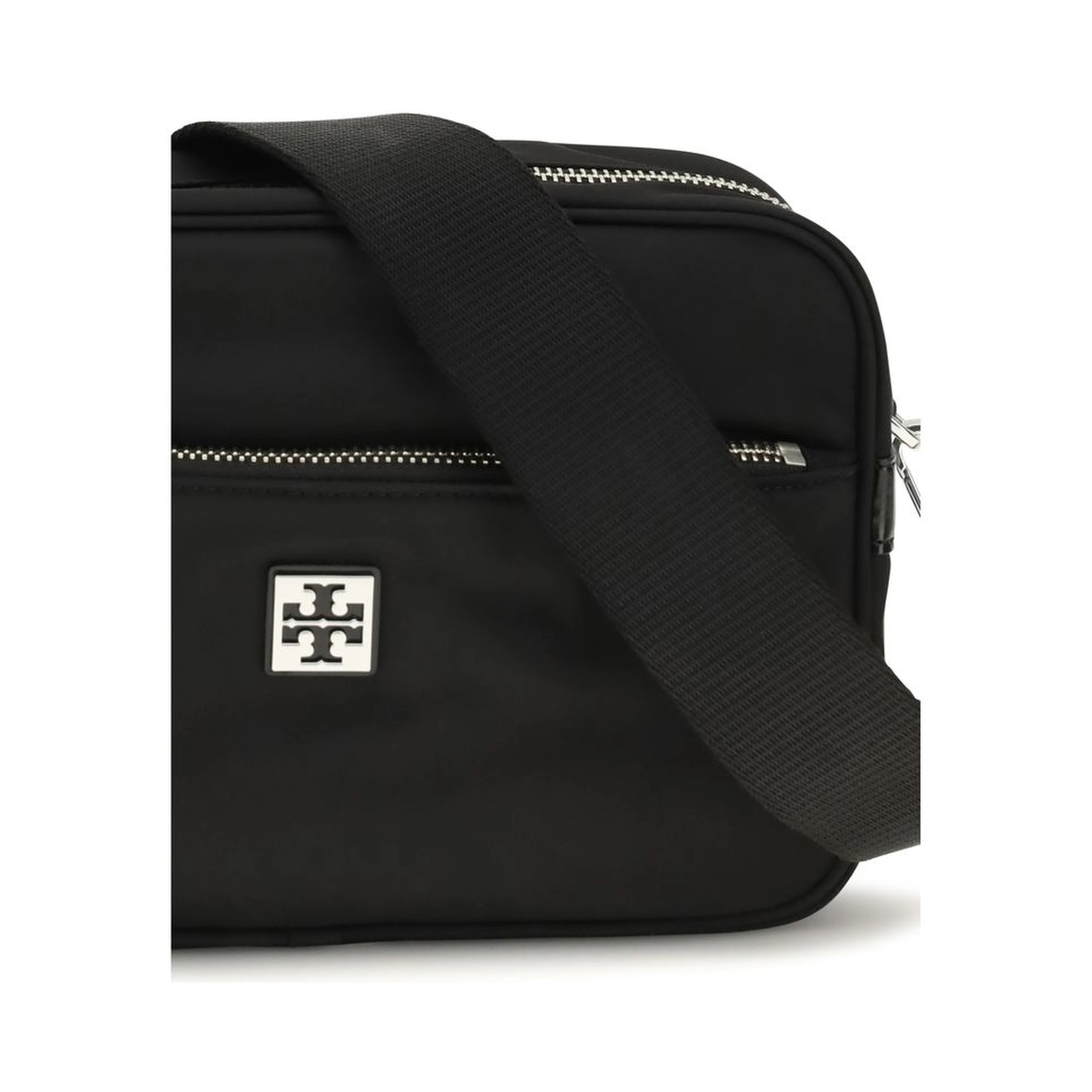 Black Polyamide Shoulder Bag