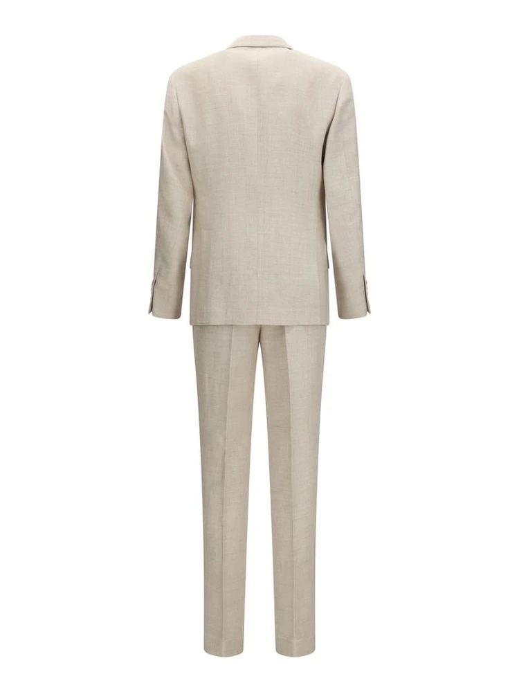 Beige Silk Two-Piece Suit alternative