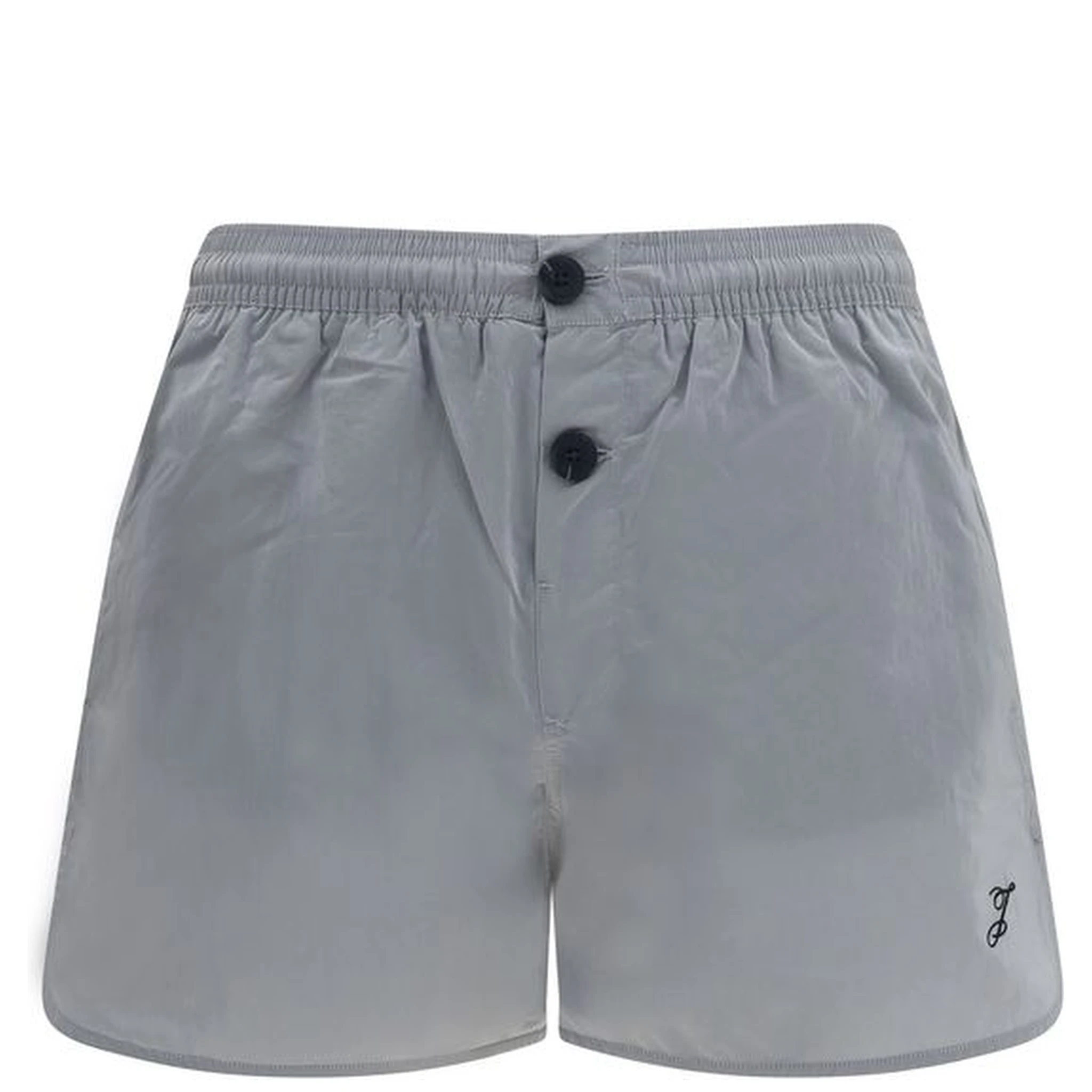 Gray Nylon Bermuda Shorts