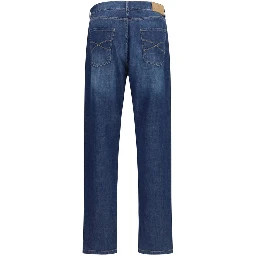 Blue Cotton Jeans Denim