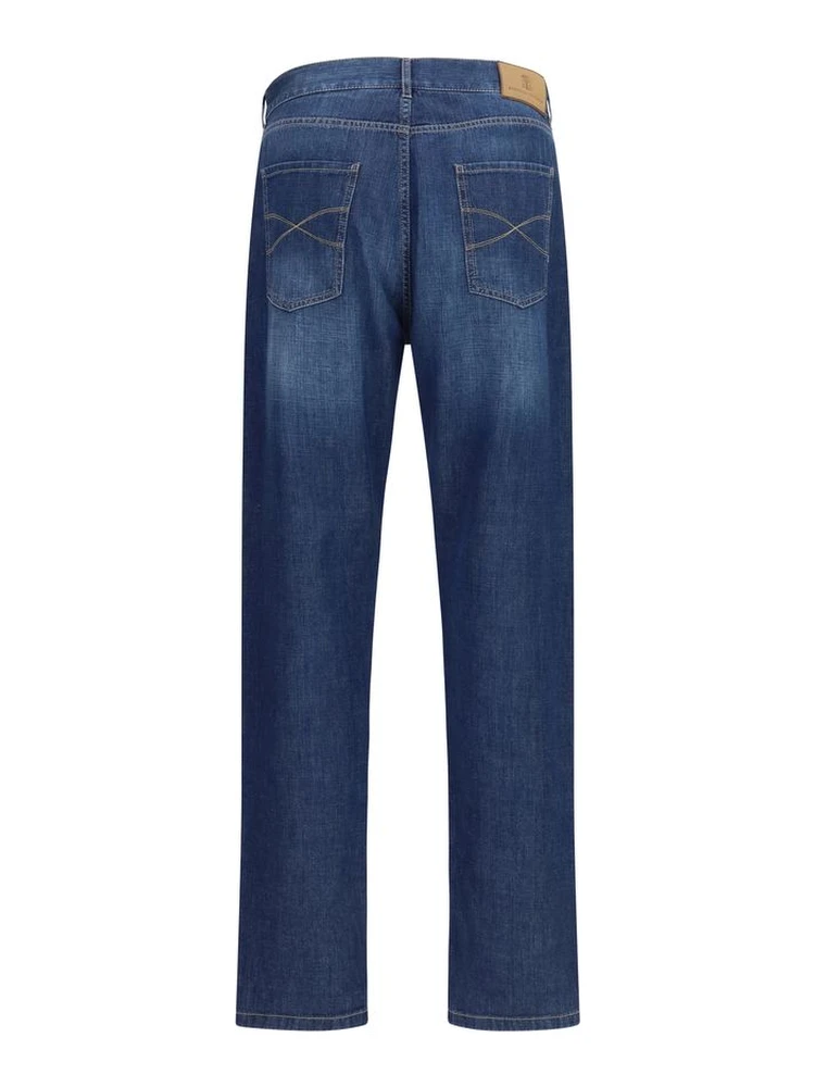 Blue Cotton Jeans Denim alternative