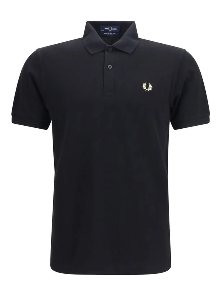 Black Cotton Polo Shirt