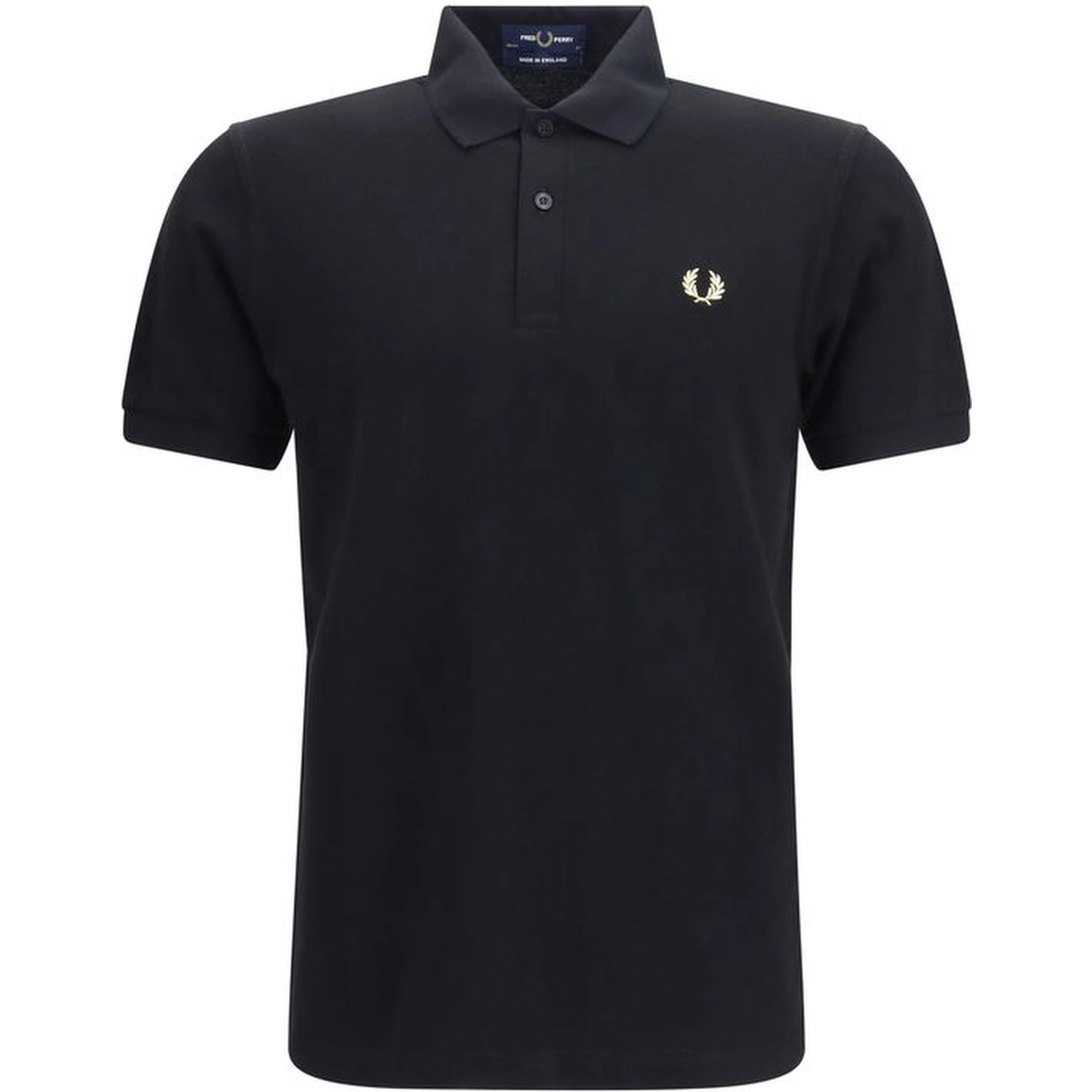 Black Cotton Polo Shirt