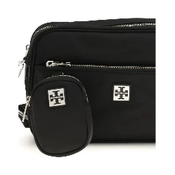 Black Polyamide Shoulder Bag