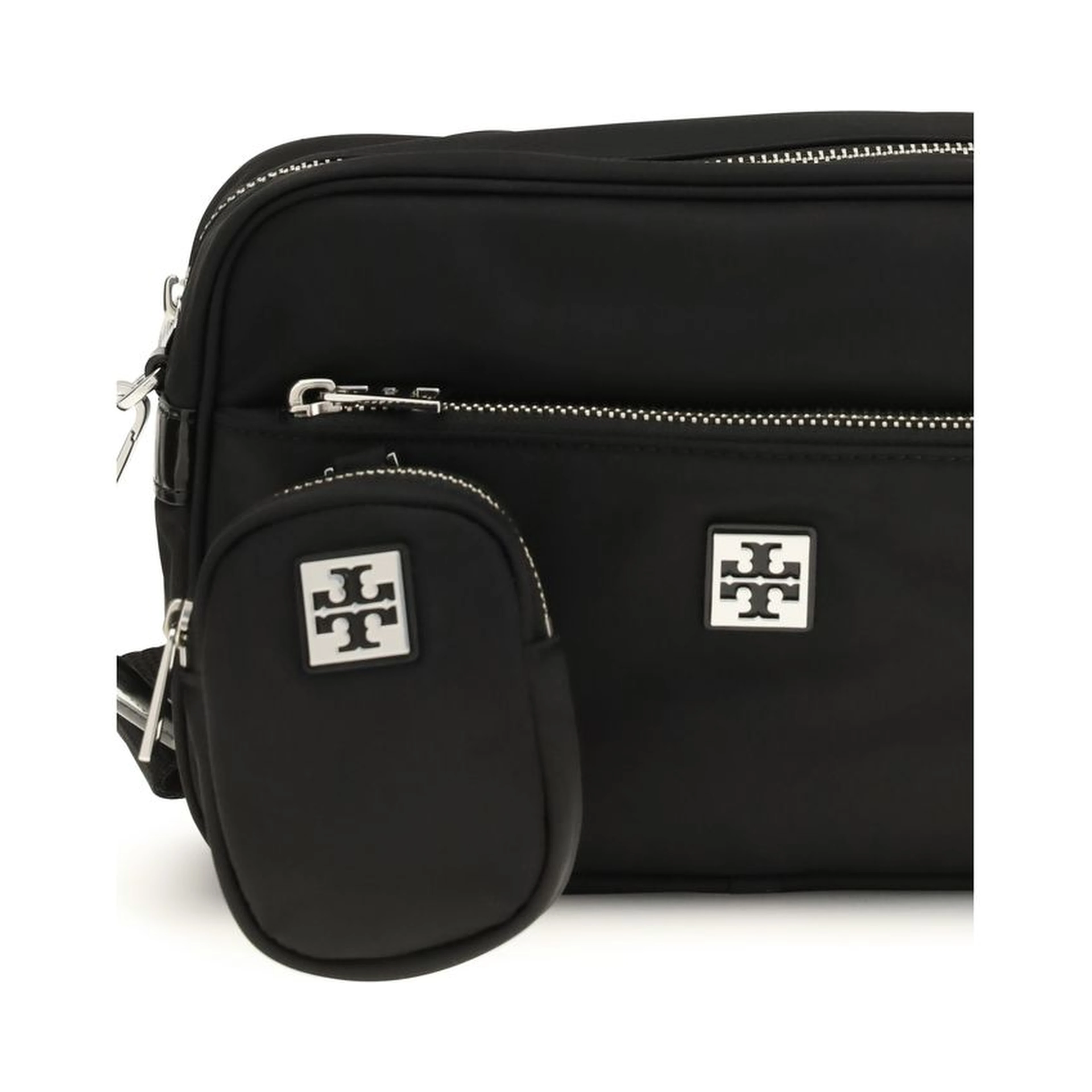 Black Polyamide Shoulder Bag