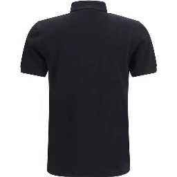 Black Cotton Polo Shirt