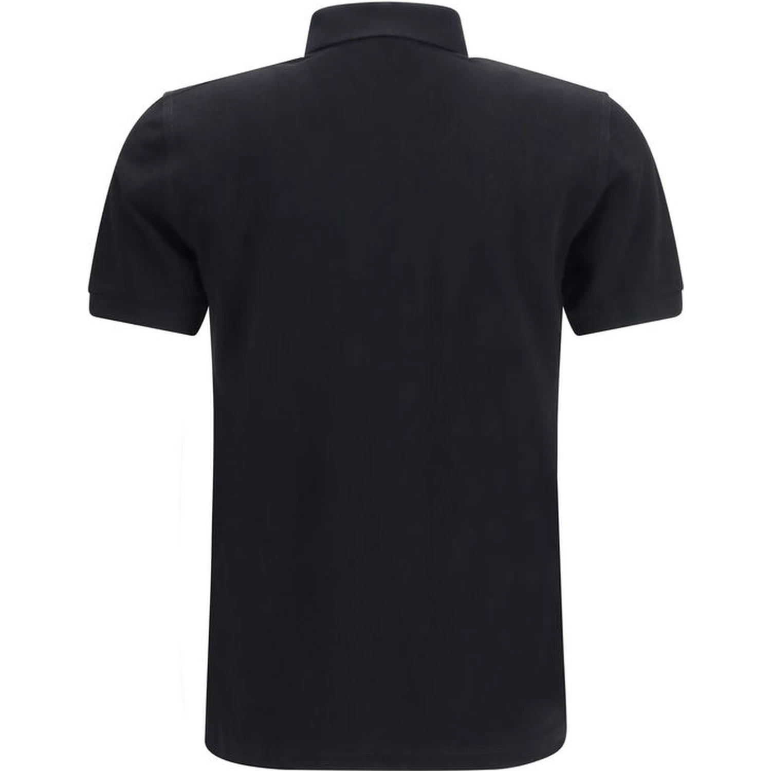Black Cotton Polo Shirt