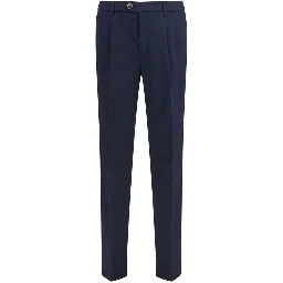 Black Cotton Chino Pants