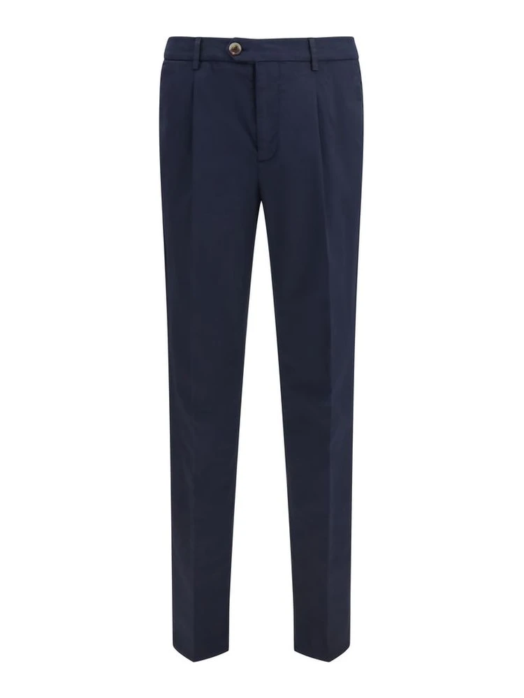 Black Cotton Chino Pants