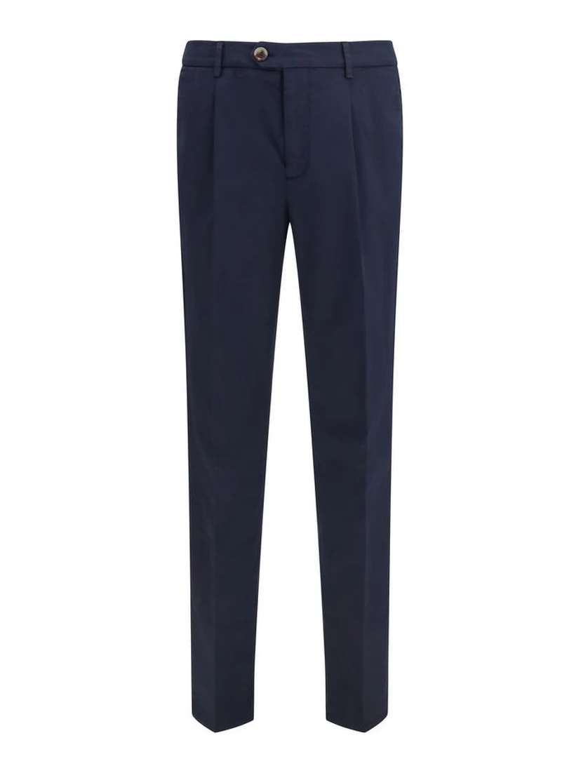 Black Cotton Chino Pants