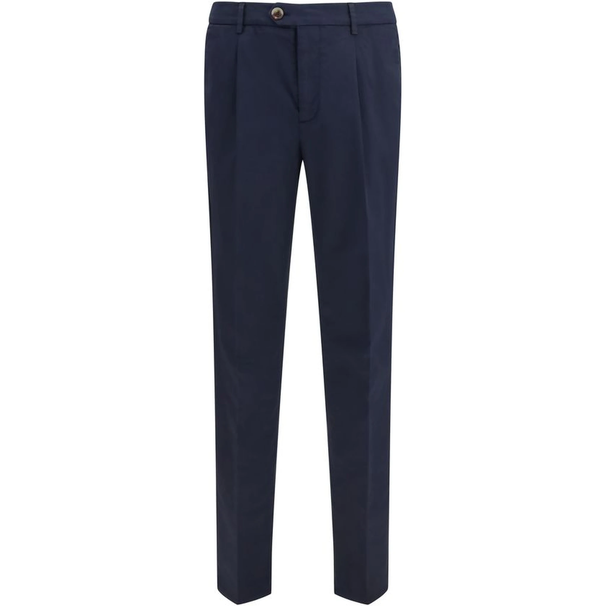 Black Cotton Chino Pants