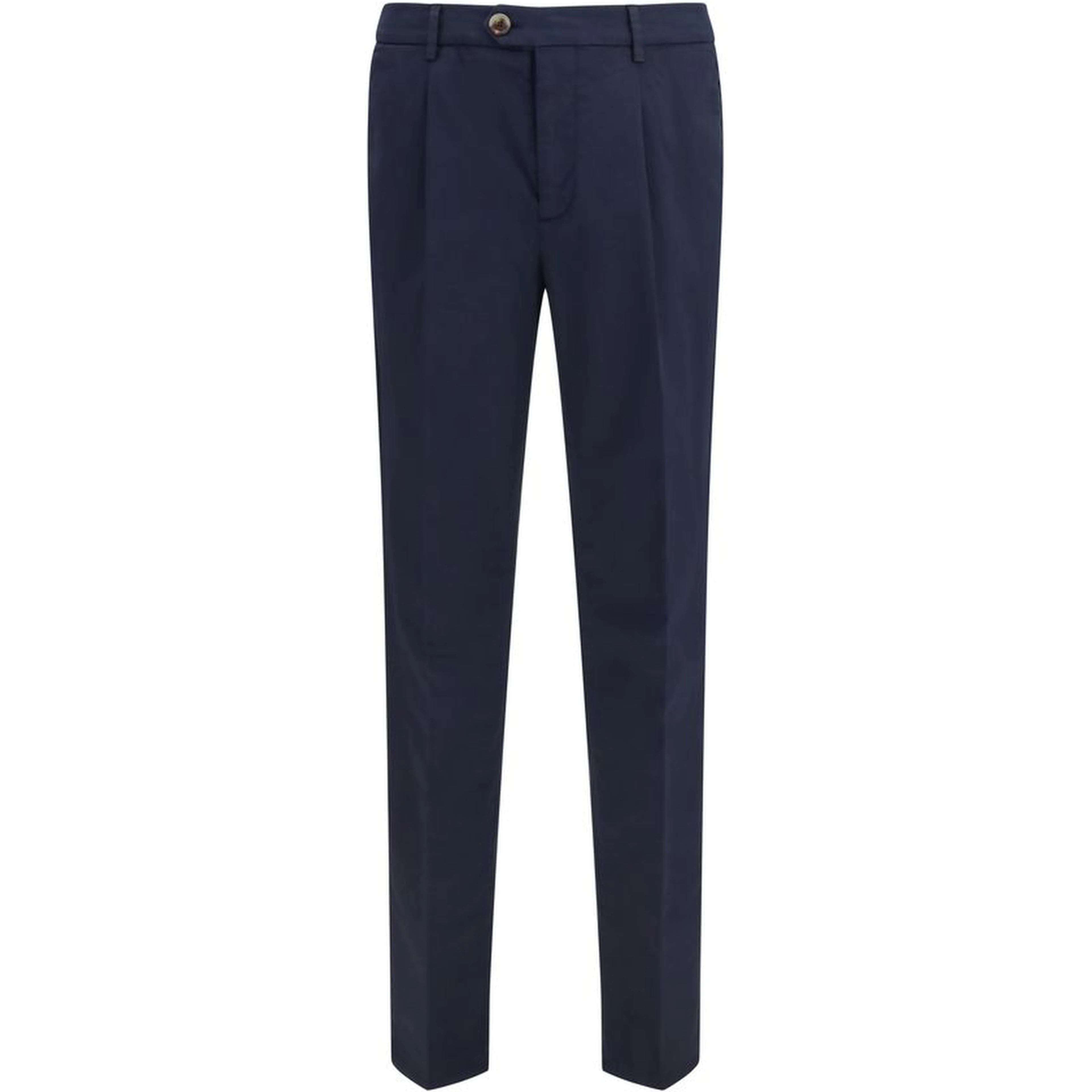 Black Cotton Chino Pants