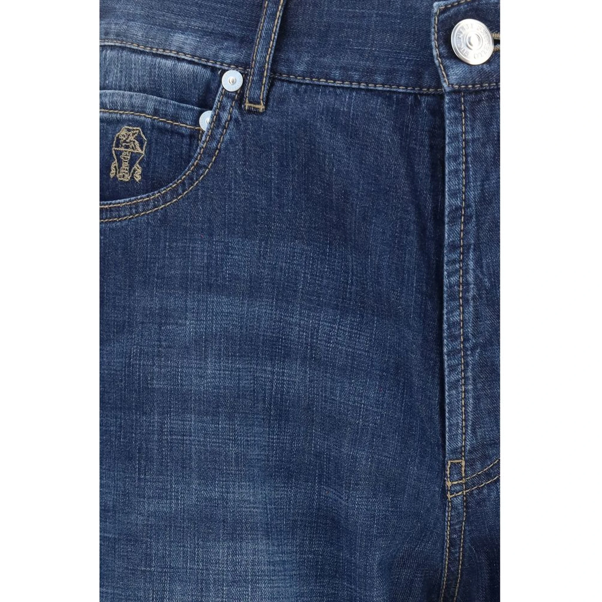 Blue Cotton Jeans Denim