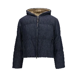 Blue Cotton Shell Jacket