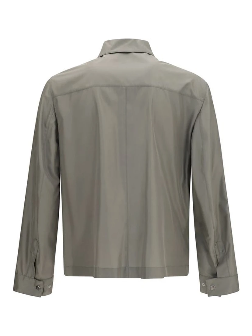 Bicolor Silk Jacket