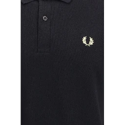 Black Cotton Polo Shirt