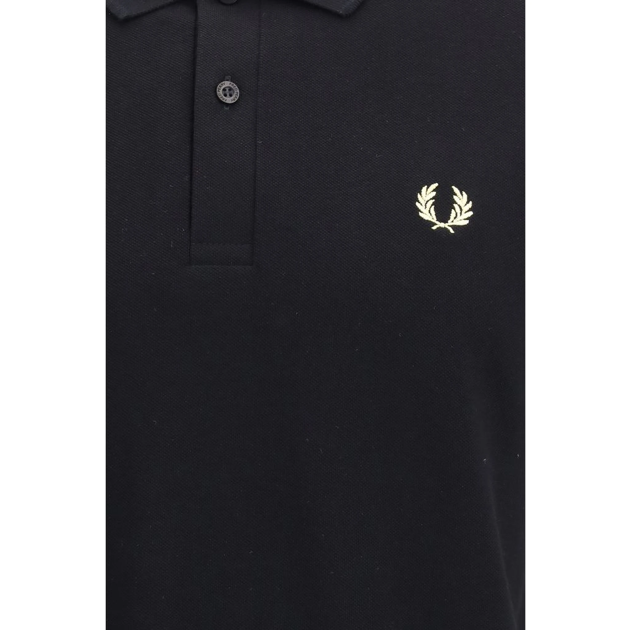 Black Cotton Polo Shirt
