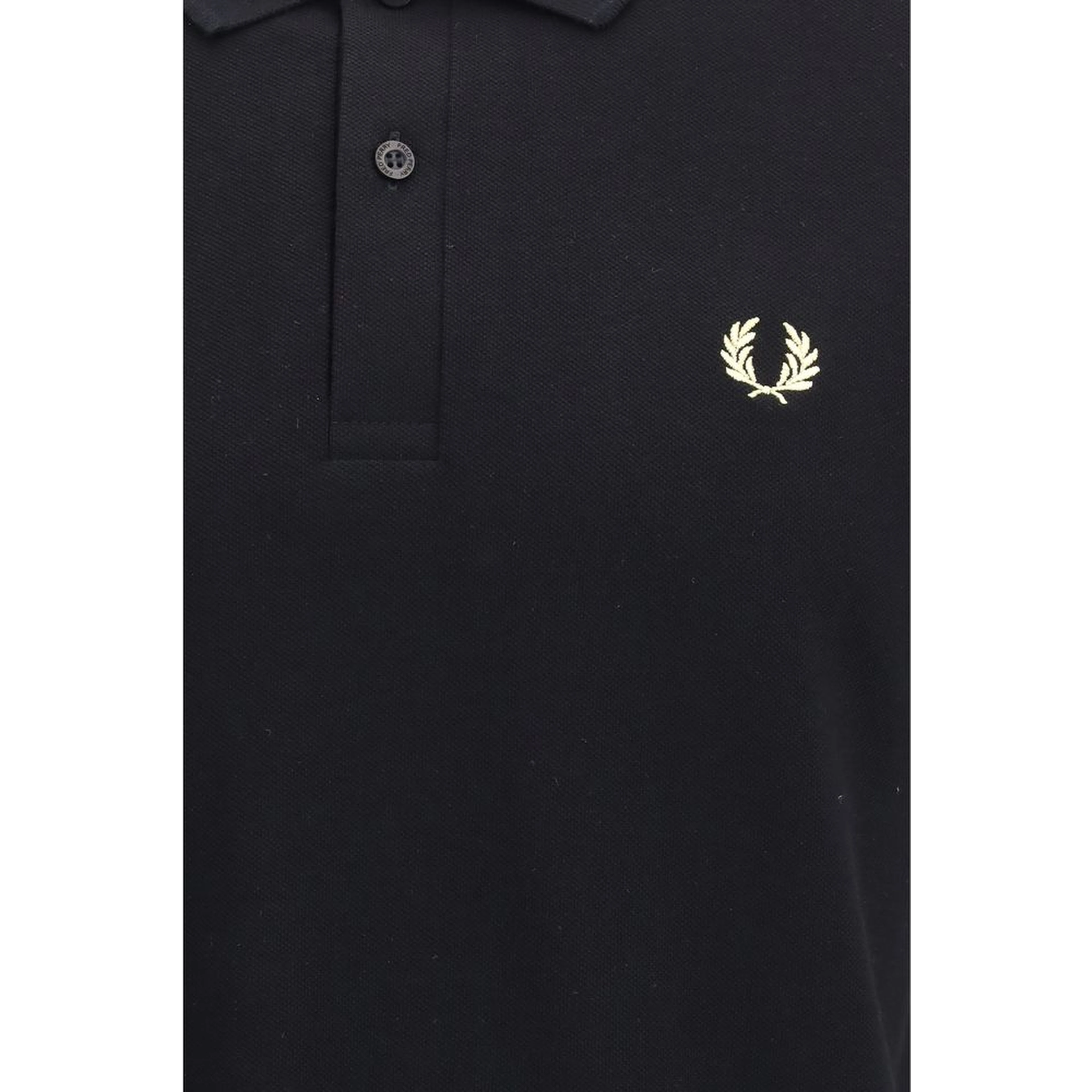 Black Cotton Polo Shirt