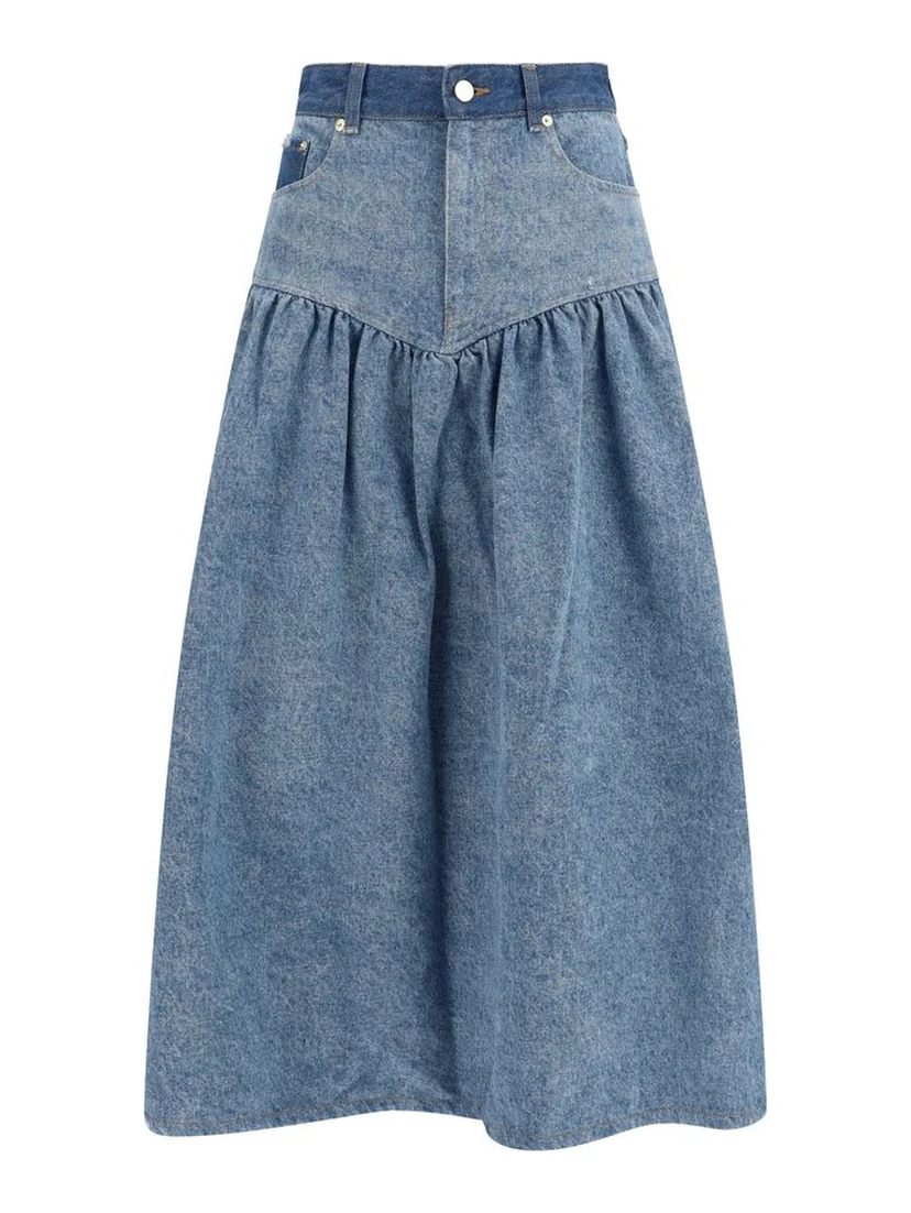 Blue Denim Skirt