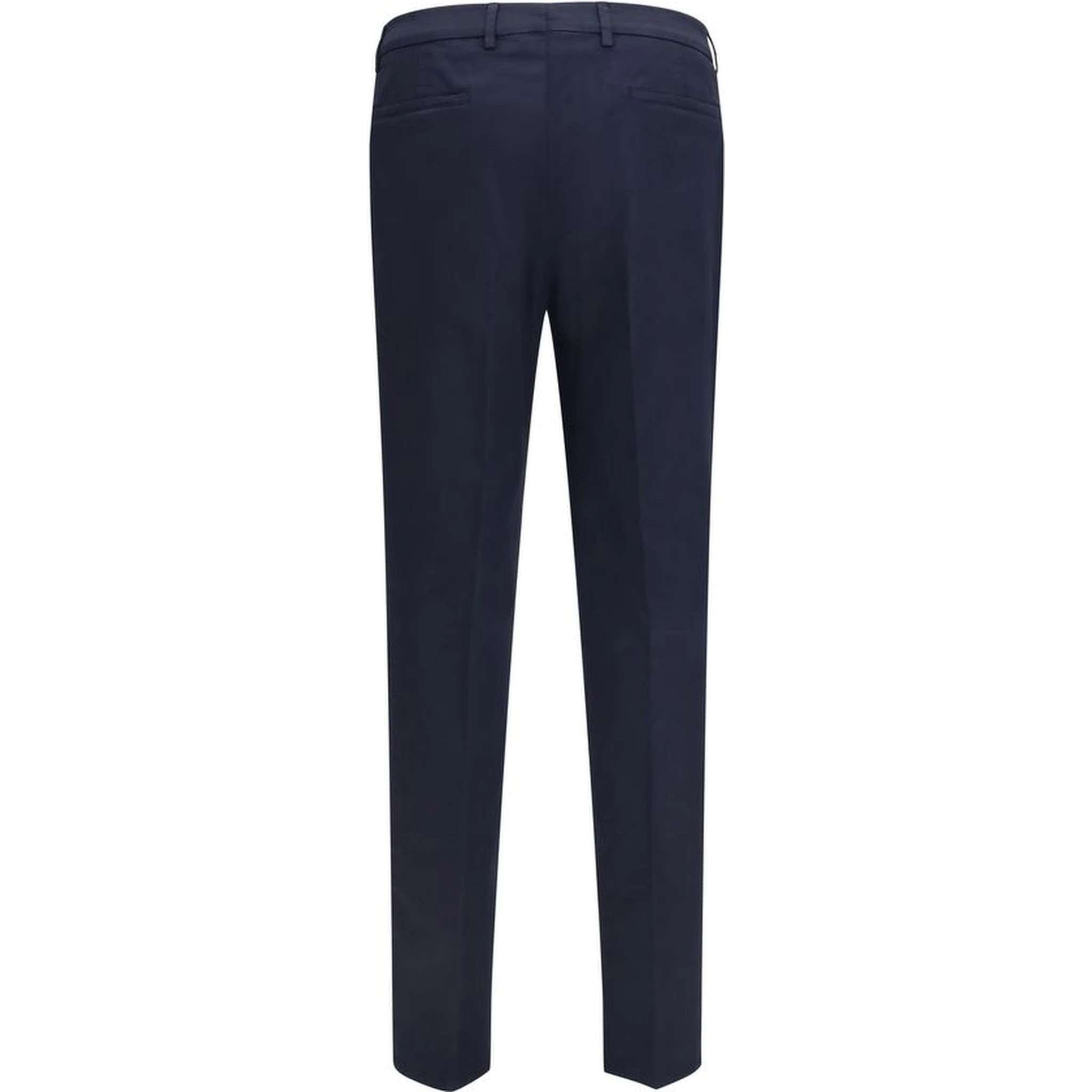 Black Cotton Chino Pants