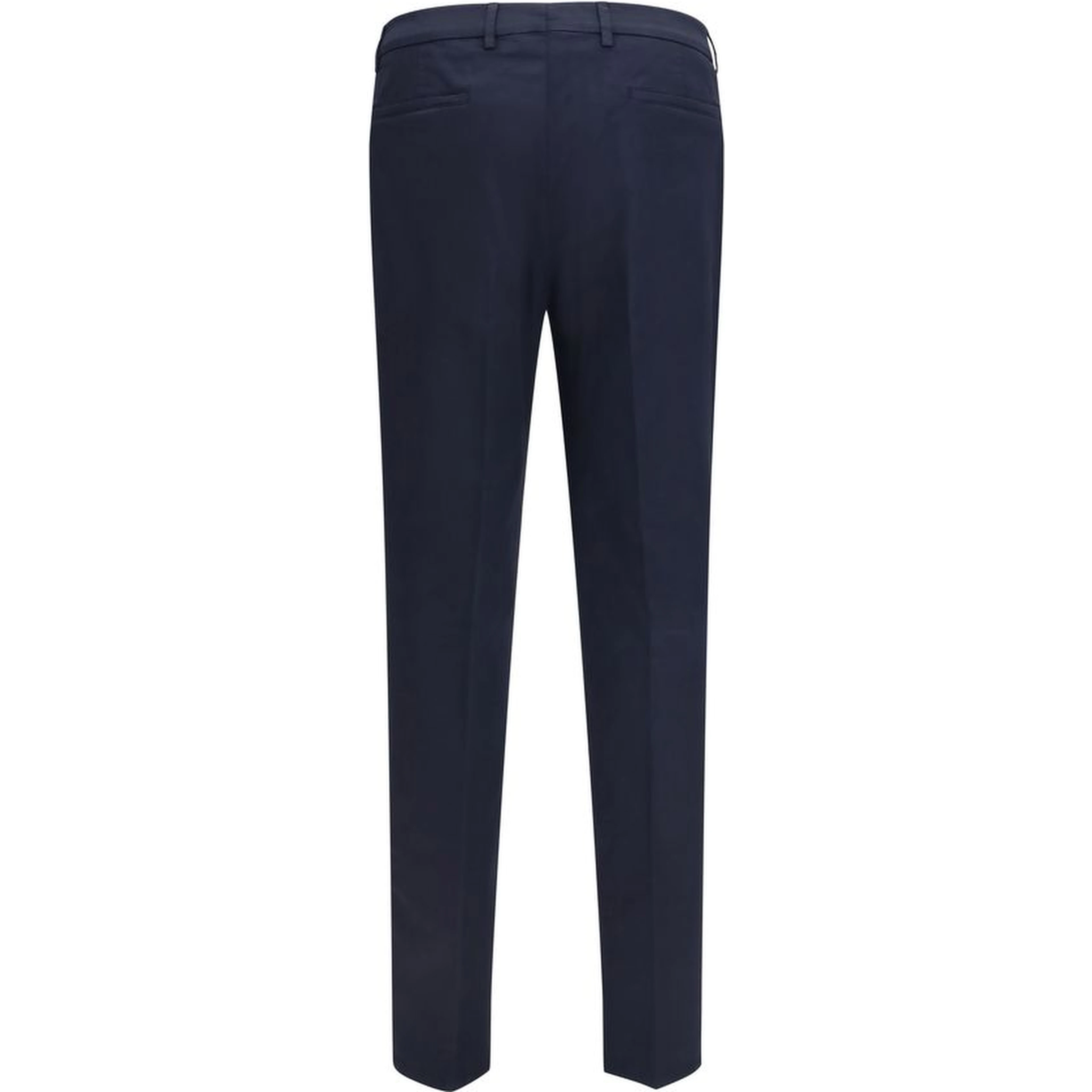 Black Cotton Chino Pants