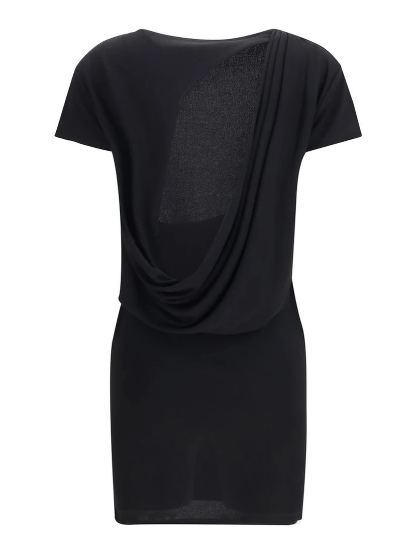 Black Viscose Cocktail Dress