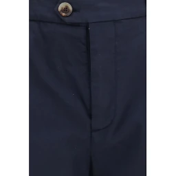Black Cotton Chino Pants