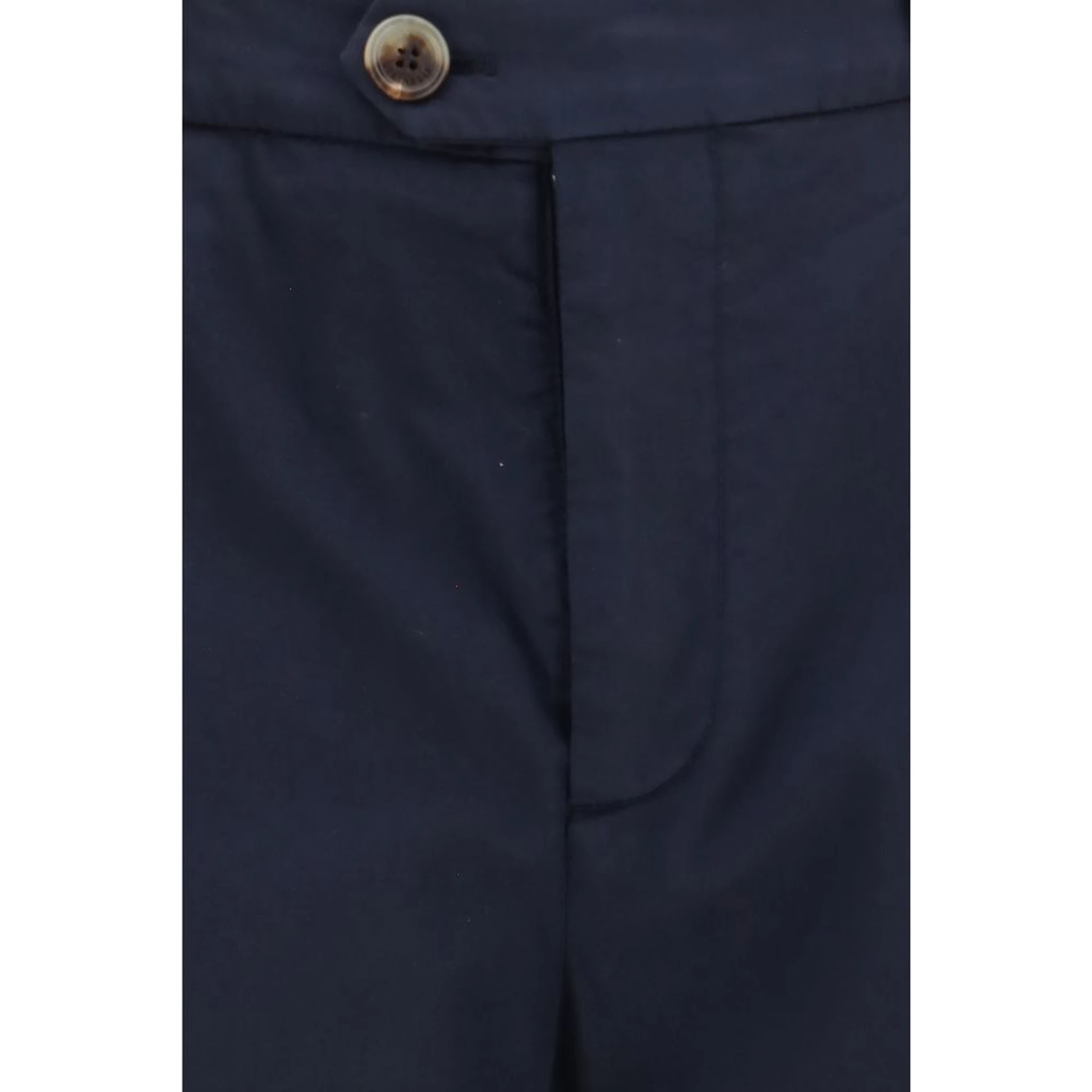 Black Cotton Chino Pants