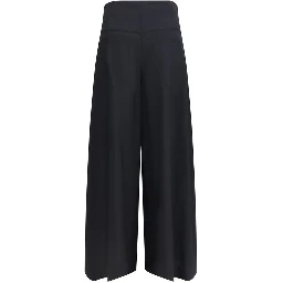 Black Cotton Casual Pants