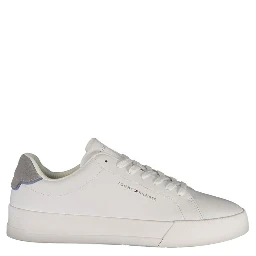 White Polyurethane Men's Sneaker