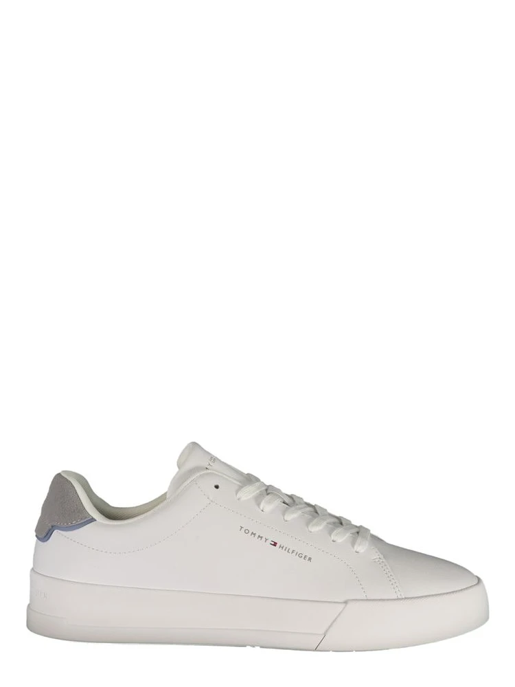White Polyurethane Men's Sneaker