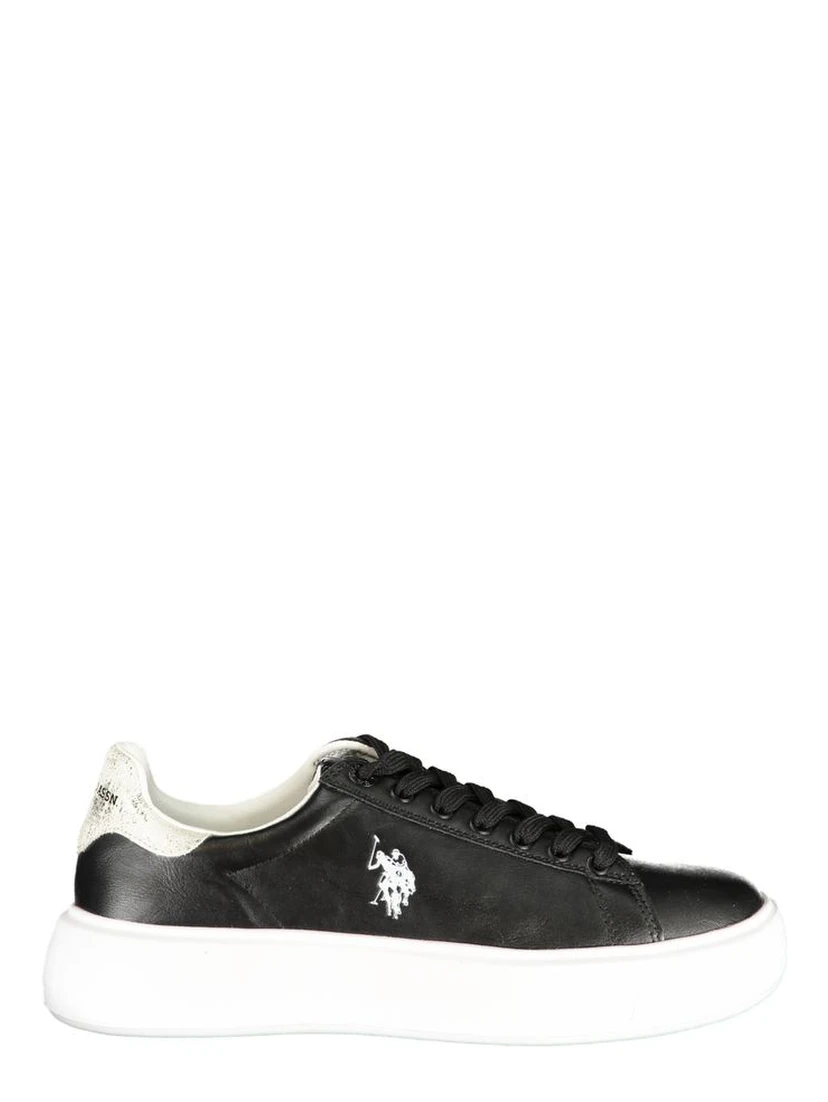 Black Polyurethane Women's Sneaker