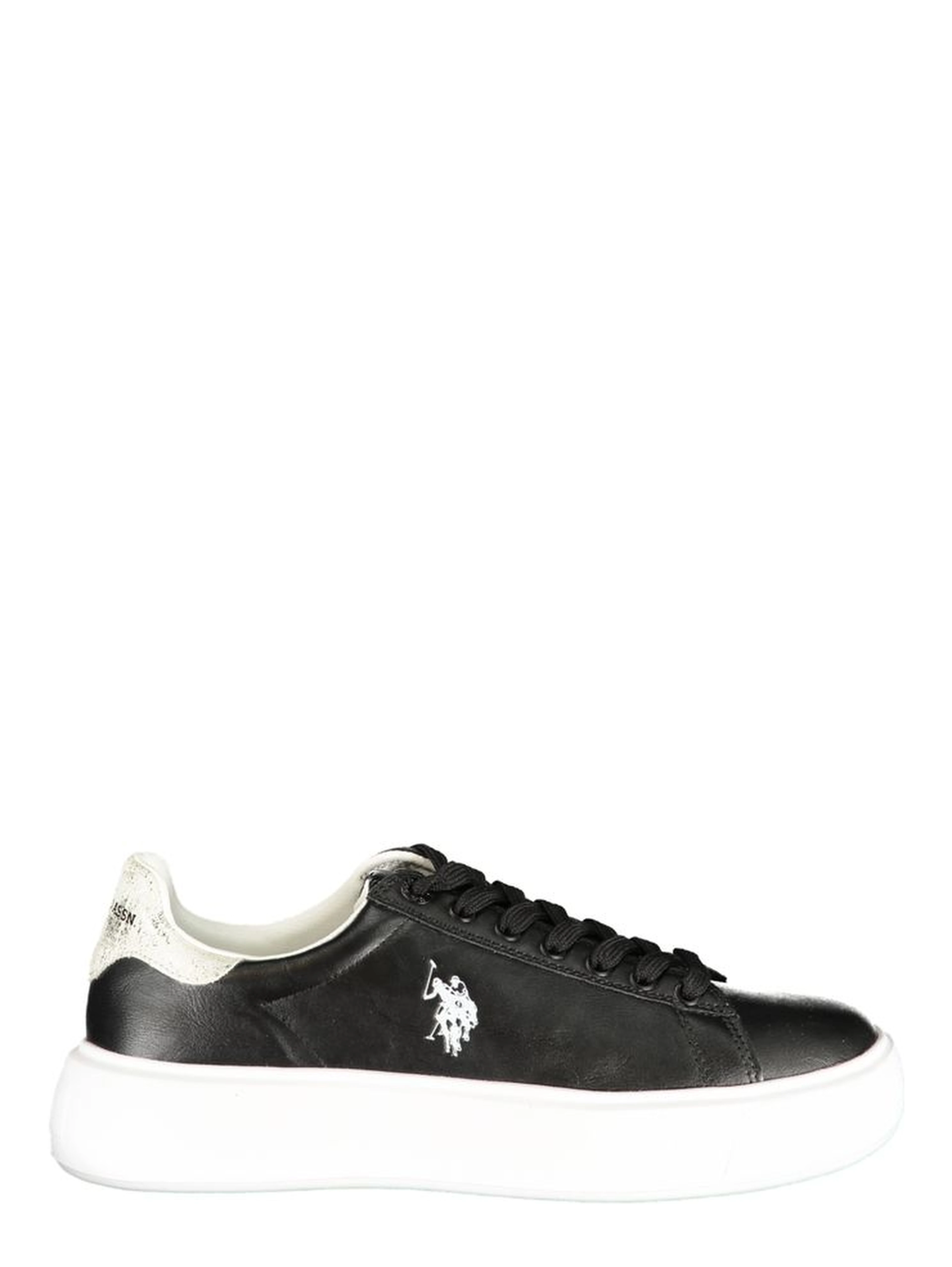 Black Polyurethane Women's Sneaker