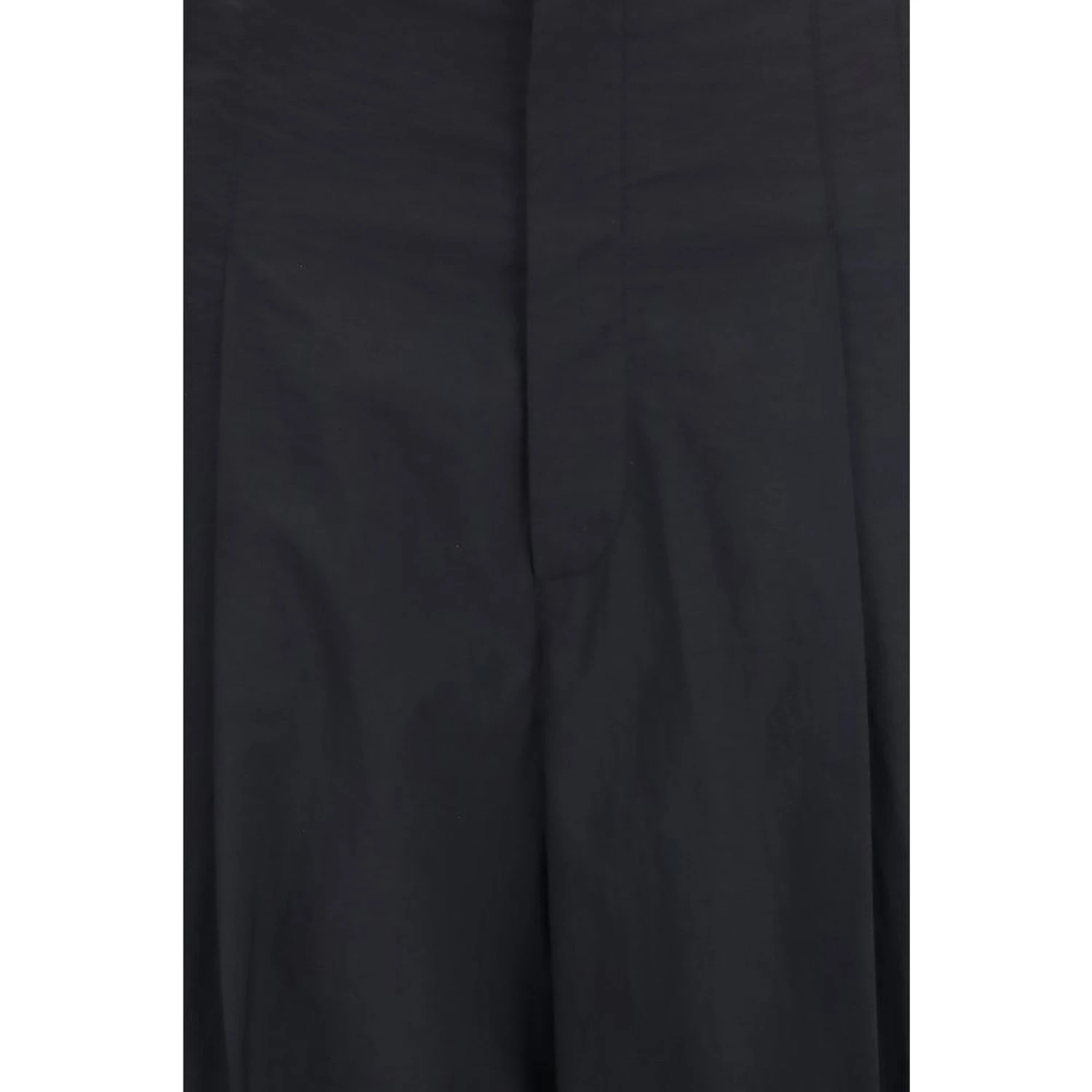 Black Cotton Casual Pants