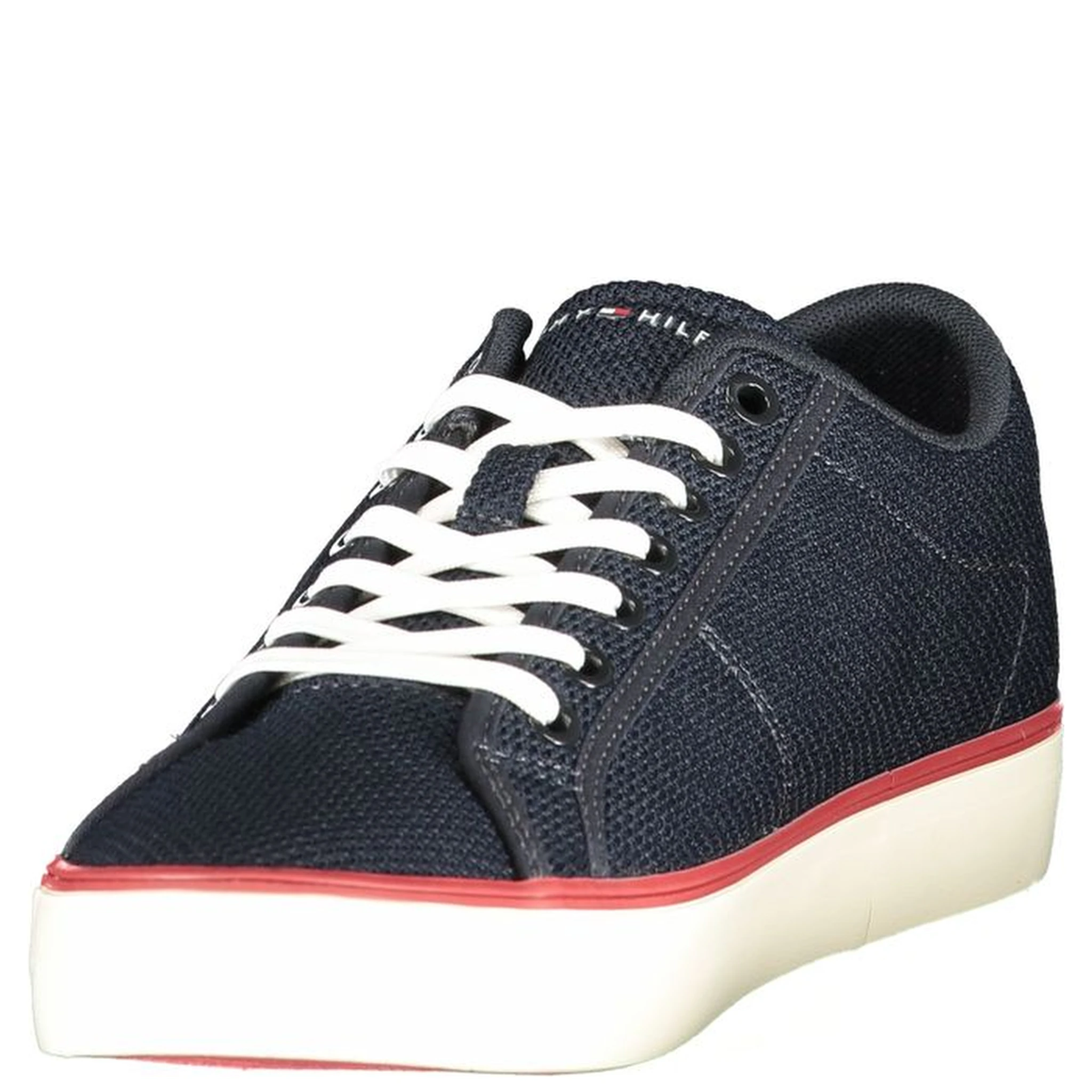 Blue Polyester Men's Sneaker