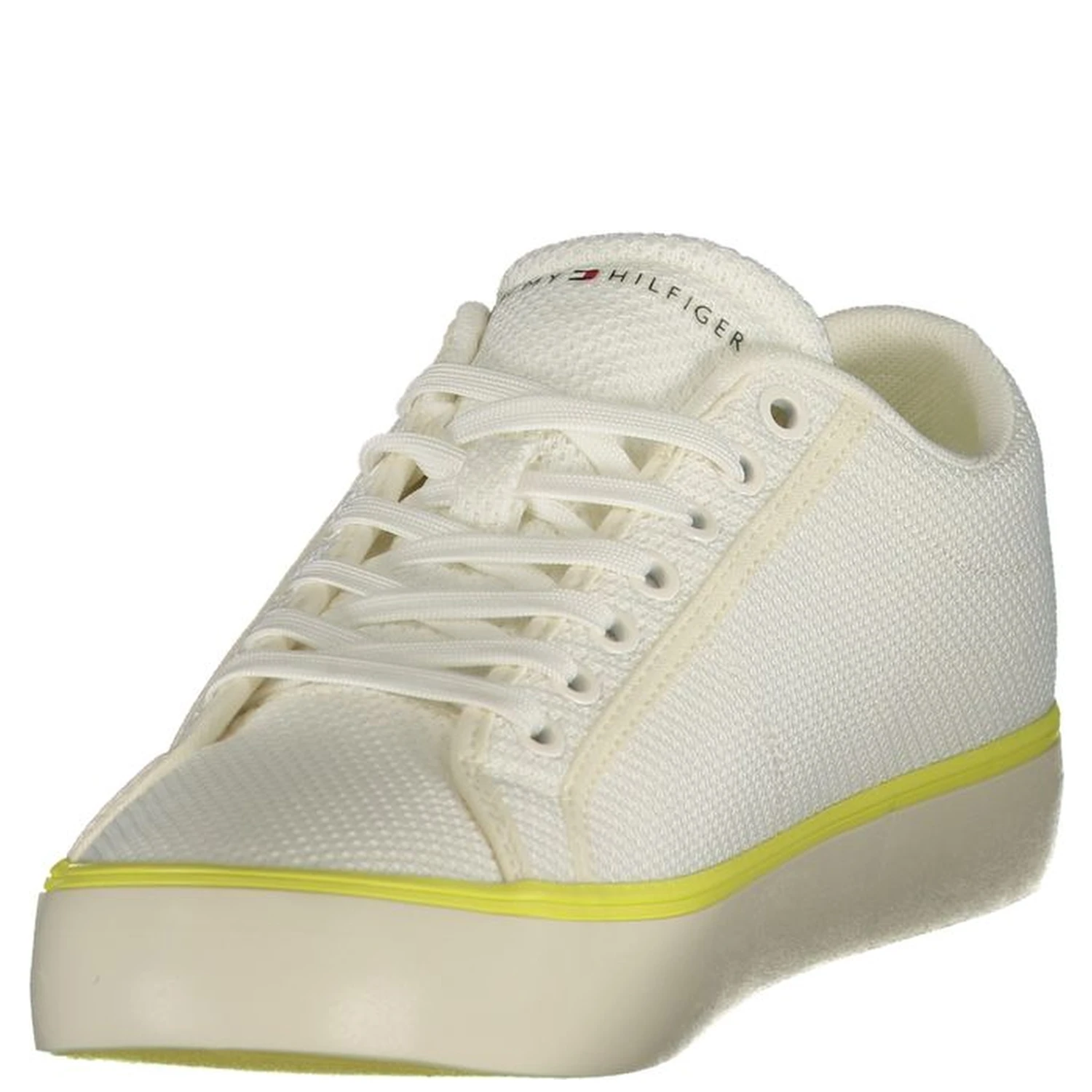 White Polyester Men Sneaker