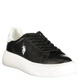 Black Polyurethane Women's Sneaker